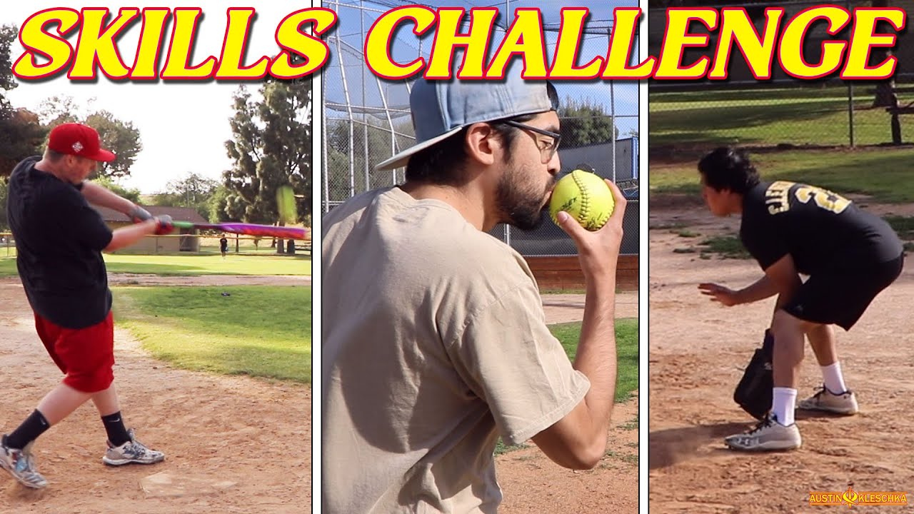 SOFTBALL CREW SKILLS CHALLENGE! | Kleschka Vlogs