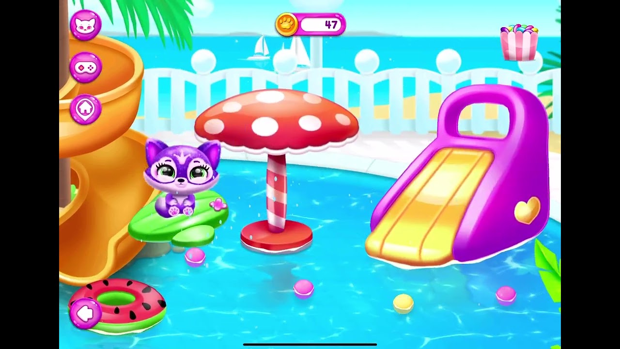 Playing Fluvies part 3 ( pool party)