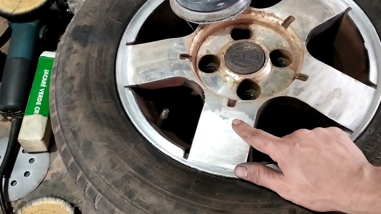 Polimento de rodas de carro em casa...Todos podem fazer. Parte 1#artesanal