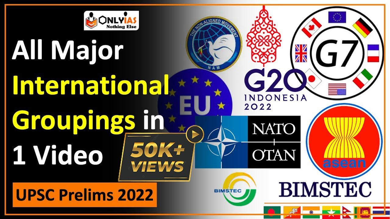 All MAJOR INTERNATIONAL GROUPS AND BODIES in 1 Video |  UPSC 2022 | International Organization