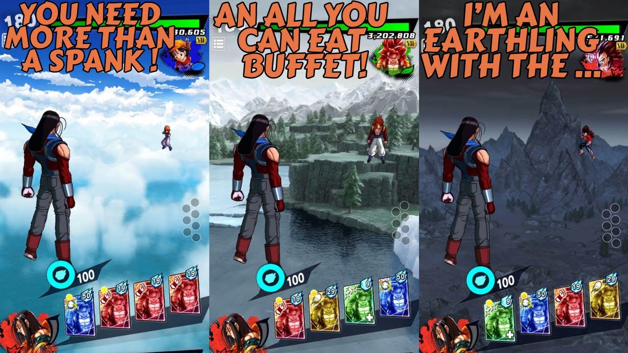 LF SUPER 17 SPECIAL QUOTES & INTERACTIONS! DRAGON BALL LEGENDS GT CAMPAIGN