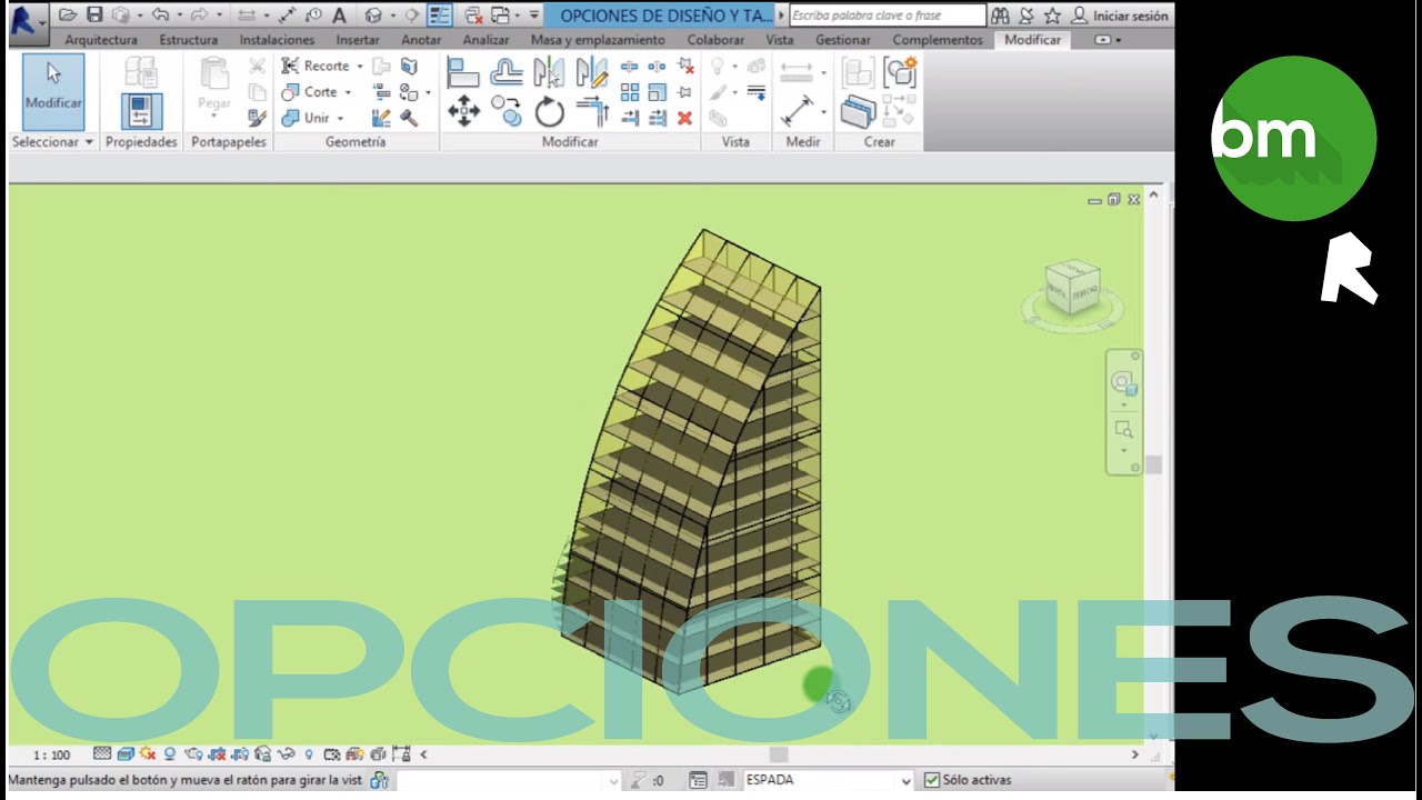 REVIT. Opciones de diseño.