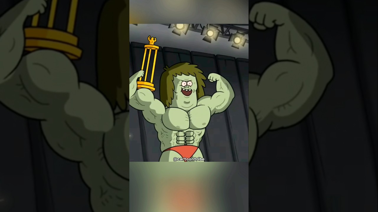 Muscle Man Gets Into Body Building 😳