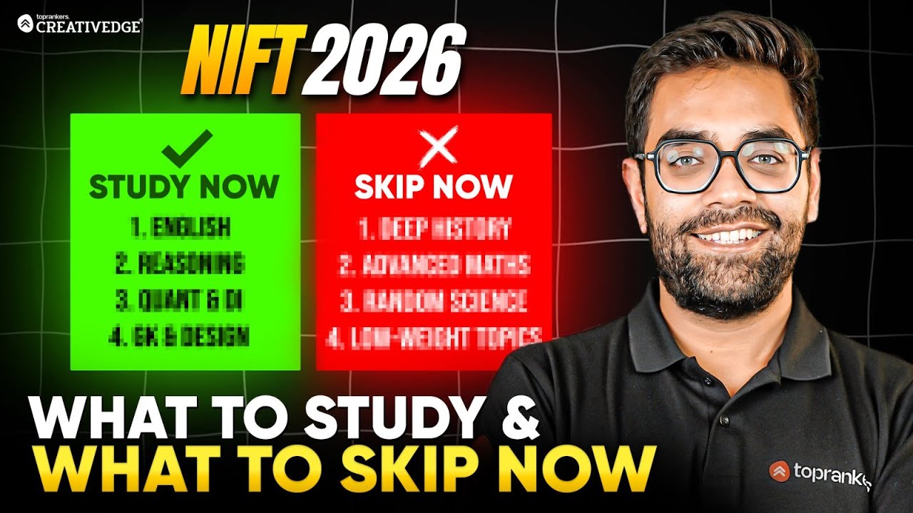 NIFT 2026 Last-Month Strategy | What to Study & What to Skip Now before NIFT Exam