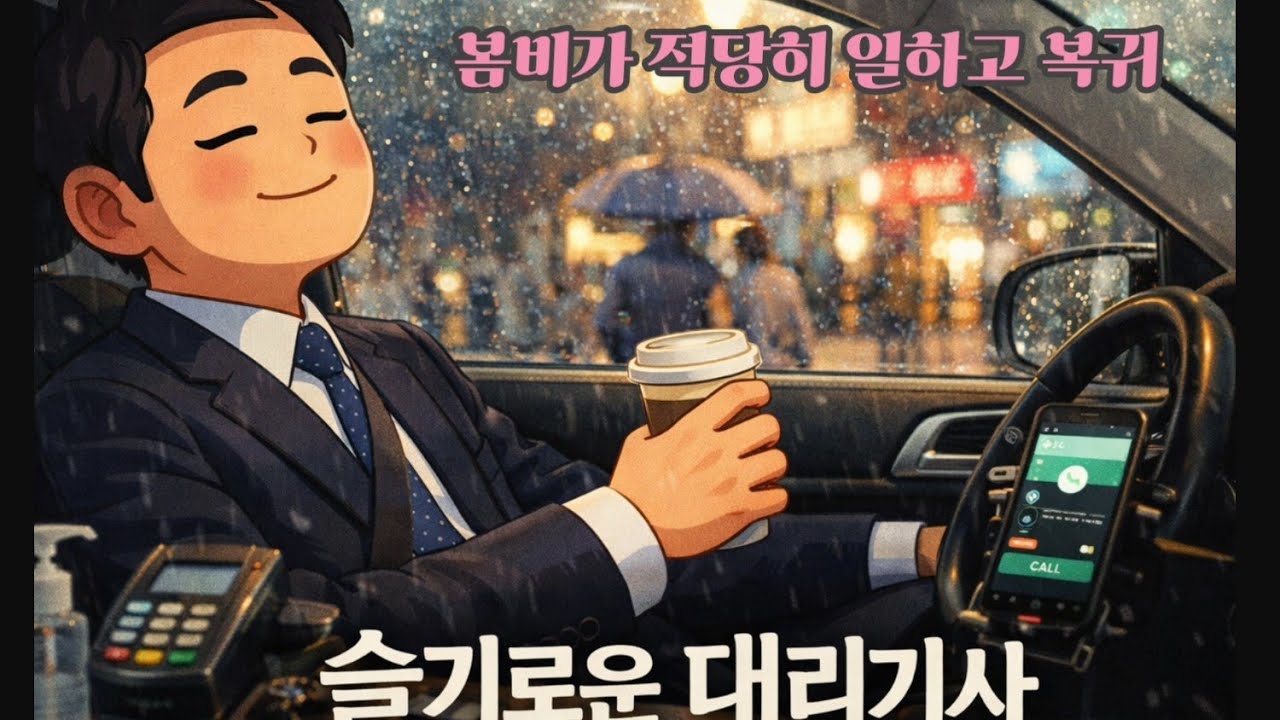 힘내라힘@슬기로운 대리생활/봄비내리는  월요일 적당히 타고 복귀