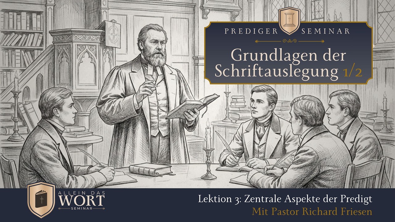 Zentrale Aspekte der Predigt - Lektion 3 (Prediger Seminar)