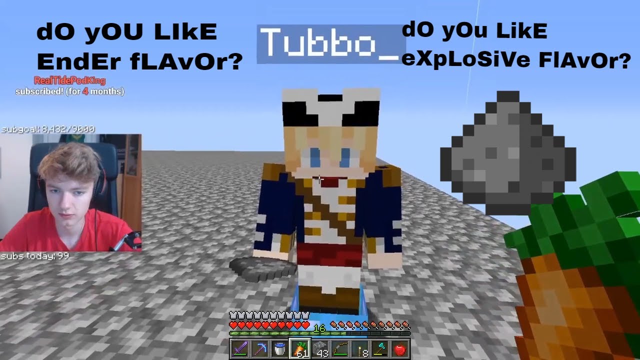 tubbo and tommy being obsessed with flavors for 20 minutes
