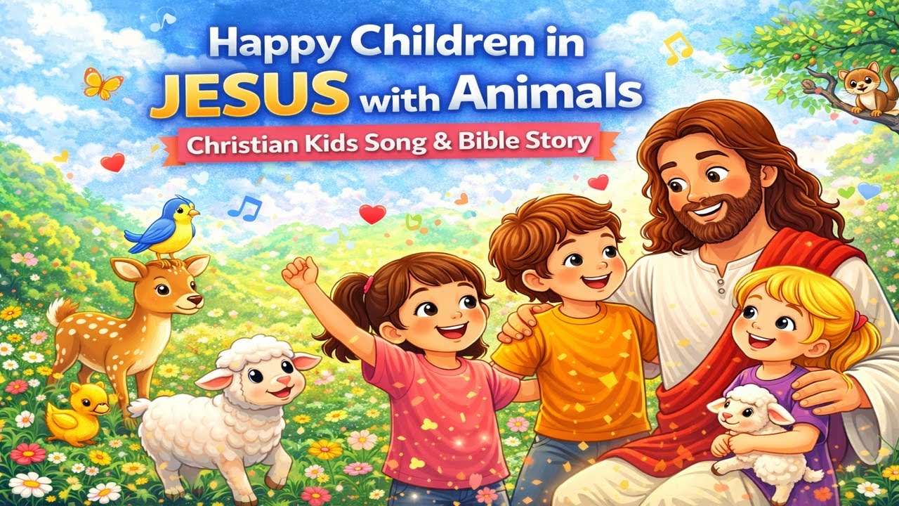 Jesus Loves Children | Happy Kids & Animals Bible Song