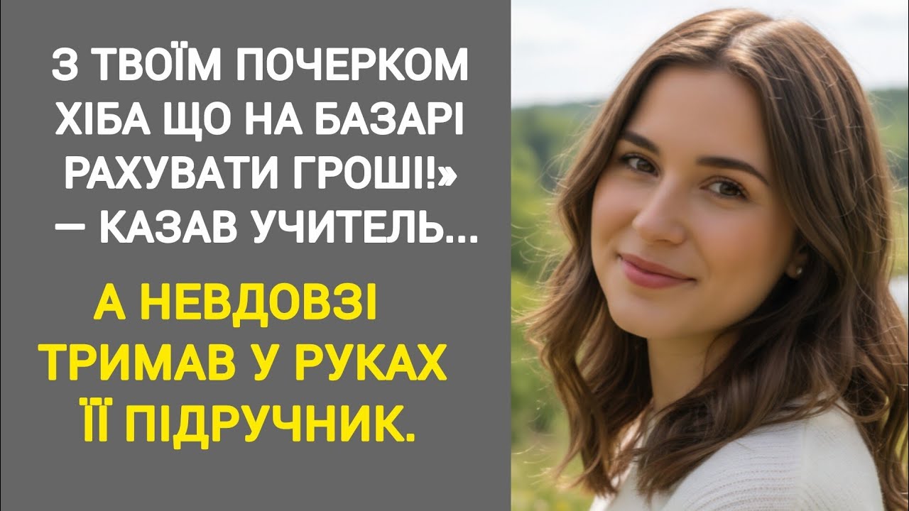 🇺🇦З твоїм почерком хіба що на базарі рахувати гроші! — казав учитель... А невдовзі тримав у руках...