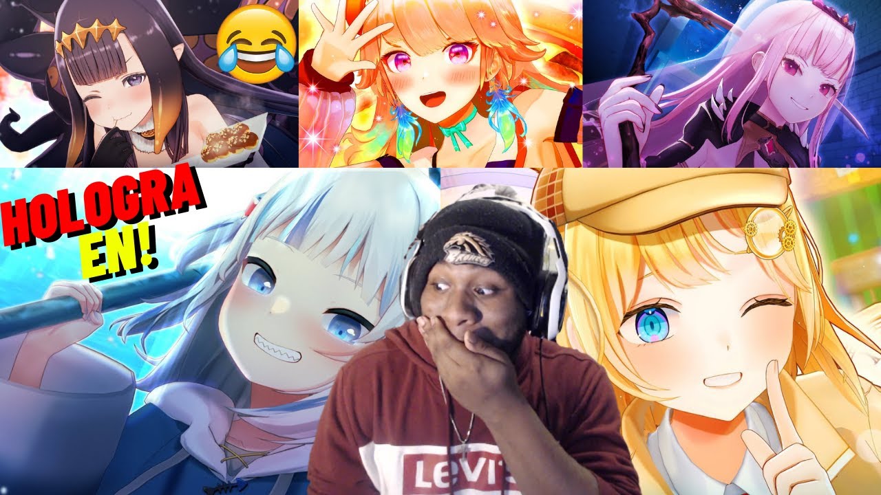 Reacting to ALL Hololive EN Debut Hologra Episodes!【アニメ】(Vtuber Reaction)