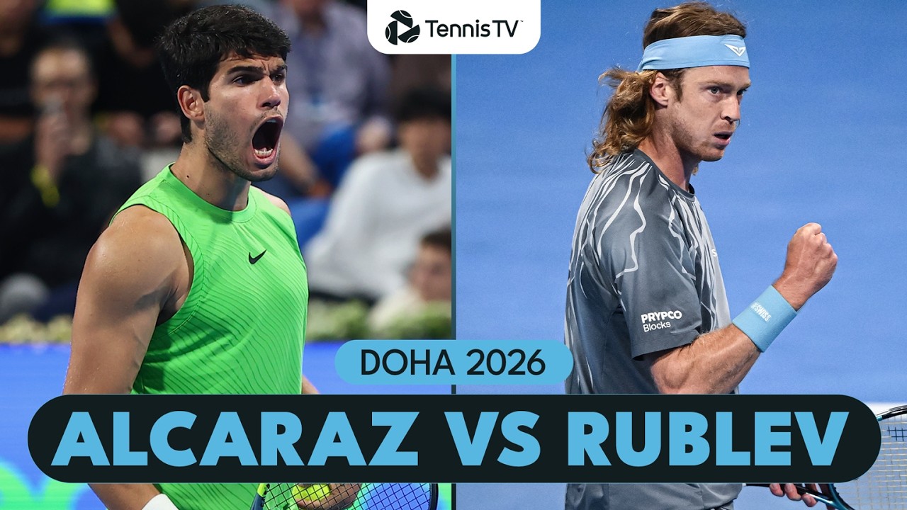 Carlos Alcaraz vs Andrey Rublev Shotmaking EPIC | Doha 2026 Semi-Final Highlights