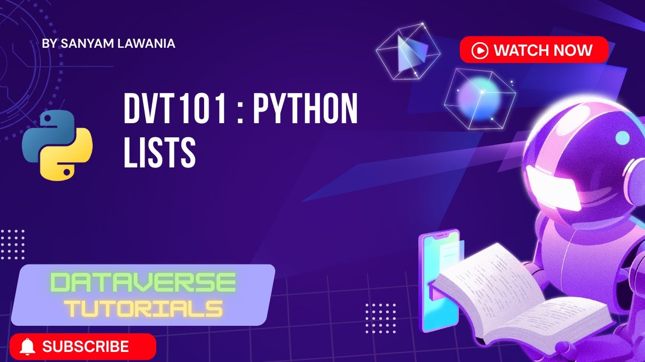 Lecture 24 - Python Lists in Hindi | Complete Guide with Examples | DVT101