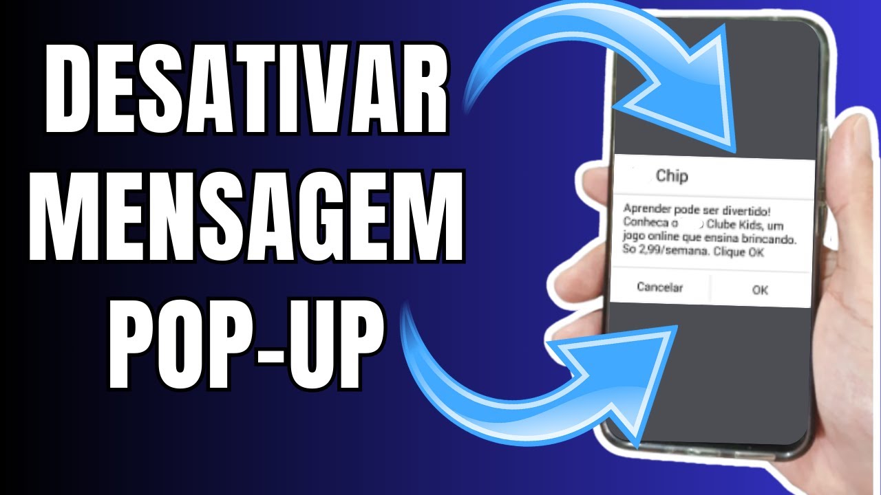 Como DESATIVAR MENSAGEM POP-UP de OPERADORAS de CELULAR que APARECEM na TELA