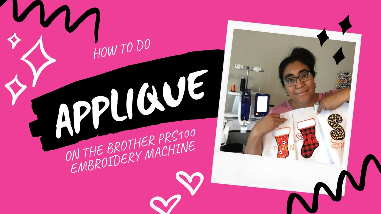 How to Embroider Applique using Brother PRS100