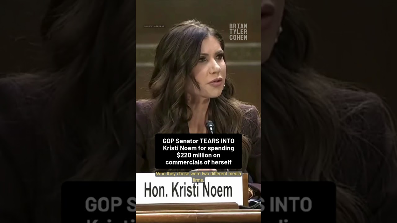 GOP Senator TEARS INTO Kristi Noem for spending $220 million on commercials of herself