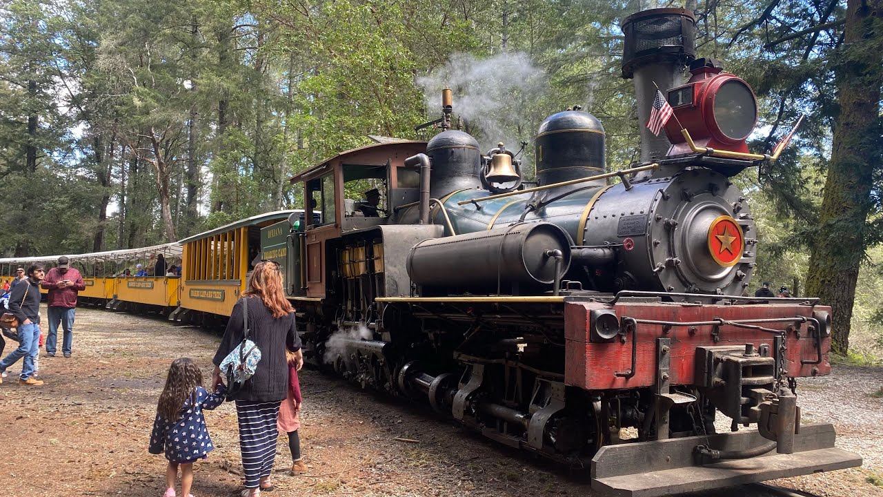 Riding the Redwood Forest Steam Train in Felton, CA