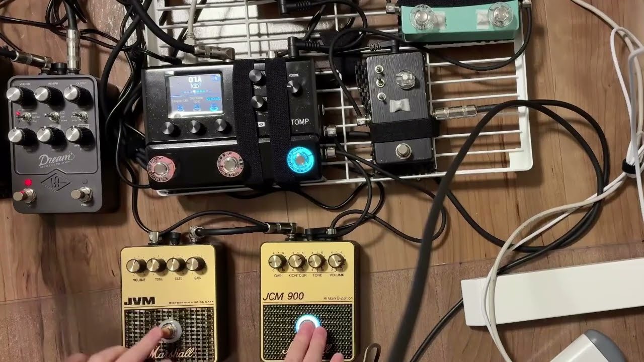 【Marshall Overdrive Pedal】 JCM900 vs JVM（With BOSS SD-1W, DS-1W, Surh Riot） - Which Do You Prefer?
