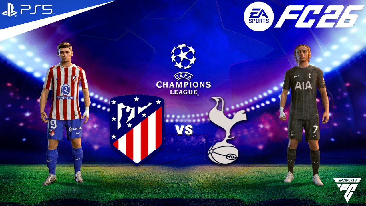 FC 26 - Atletico Madrid vs Tottenham hotspur Round of 16 1st Leg Champions League 2025/26 | PS5™ 4K