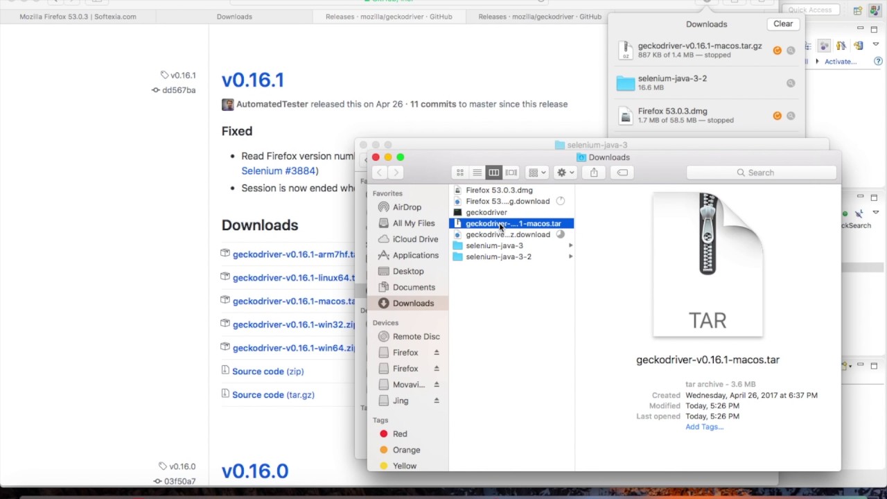 How To Use  Gecko Driver With  Selenium In Mac
