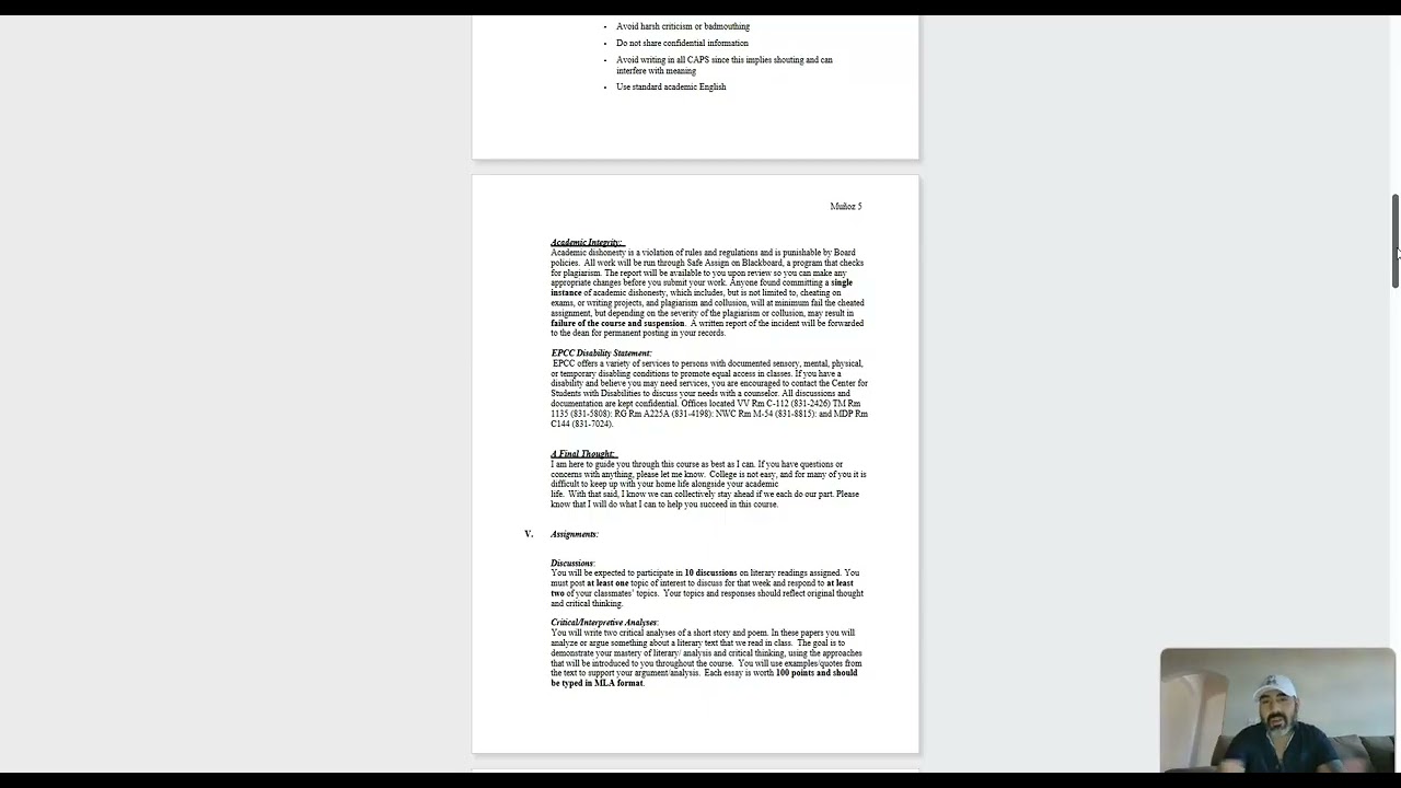 Syllabus Overview