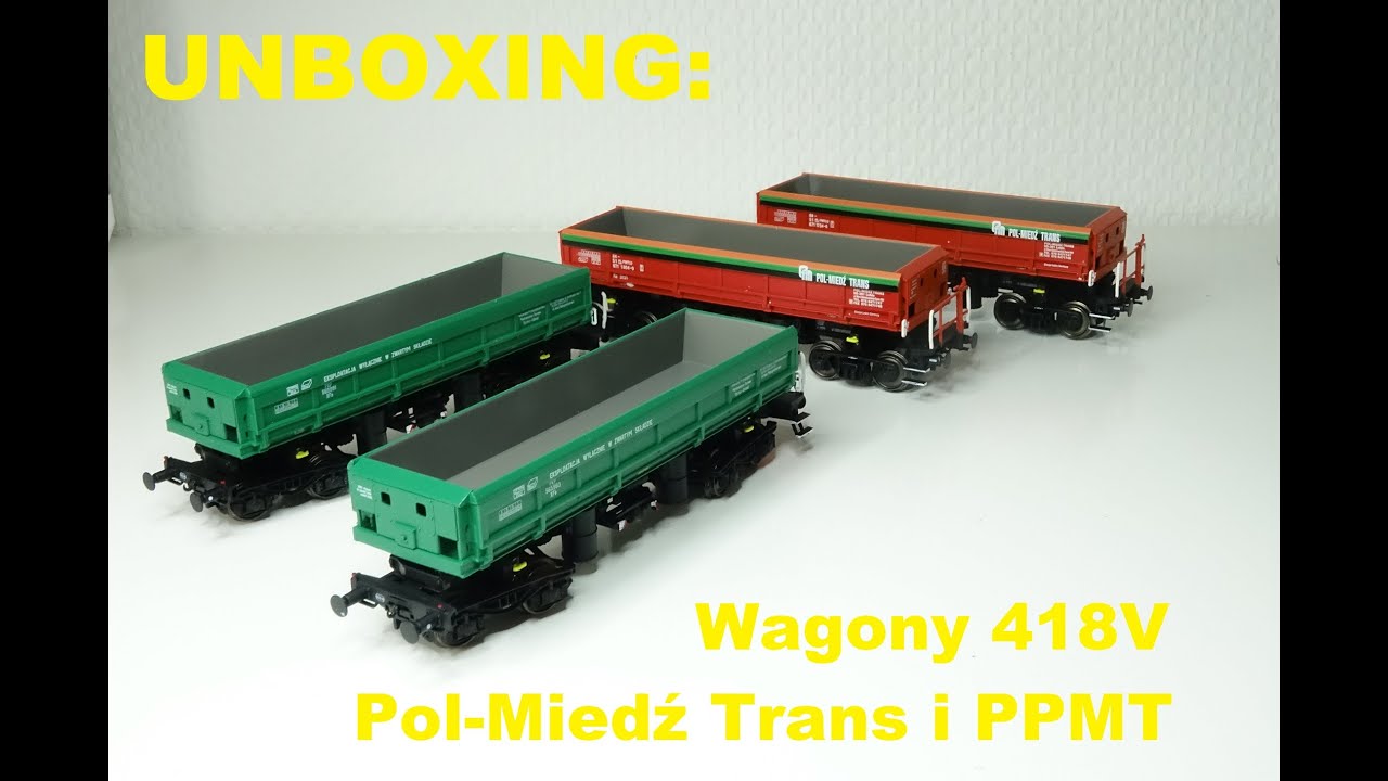 UNBOXING: Wagony 418V Pol Miedź Trans i PPMT