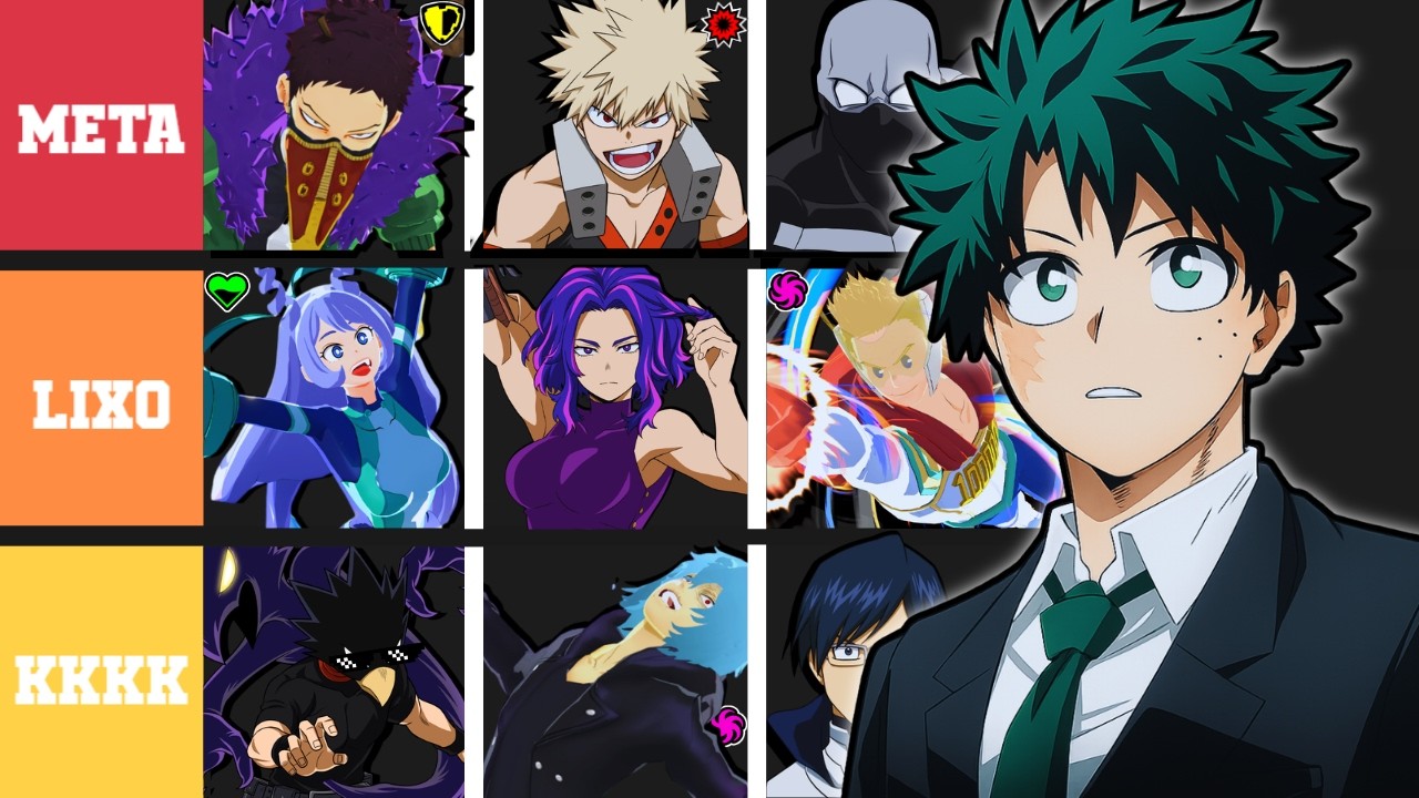 TIER LIST DOS MELHORES PERSONAGENS DA SEASON 15 DO MY HERO ULTRA RUMBLE!