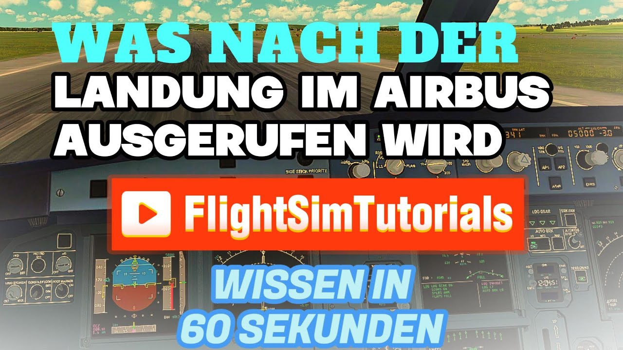 Worauf nach der Landung geachtet werden muss. Callouts/Ausrufe. A320. Erkl&auml;rt in 60 Sekunden. [DE]