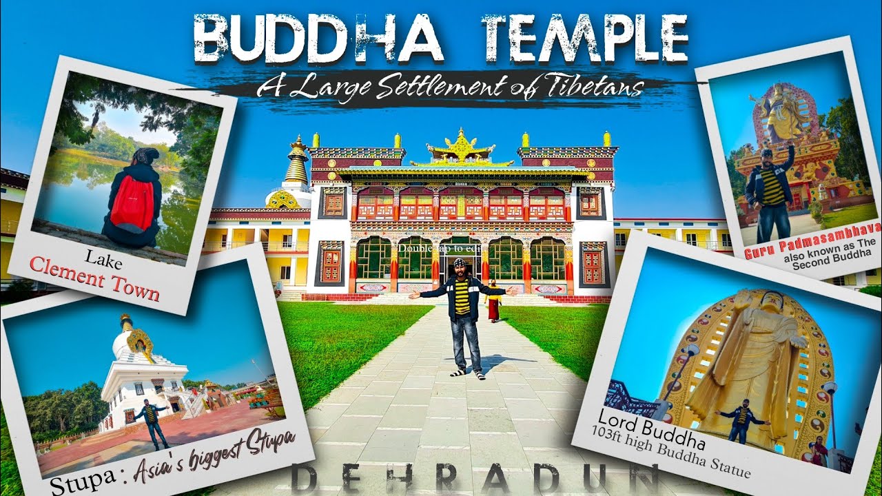 One of the Largest Monastery in Asia - Buddha Temple Dehradun | Clement Town | vlog117