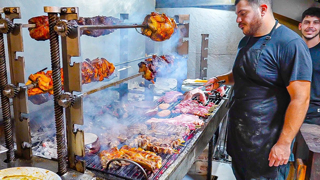 GREEK STREET FOOD Island Paradise 🇬🇷 99 Year Old Bougatsa + CRAZY Street Food BBQ!!