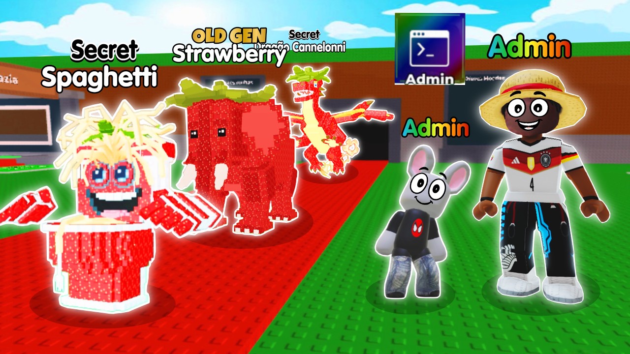 USEI ADMIN E PEGUEI OS BRAINROTS MAIS RAROS DO ROUBE O BRAINROT!