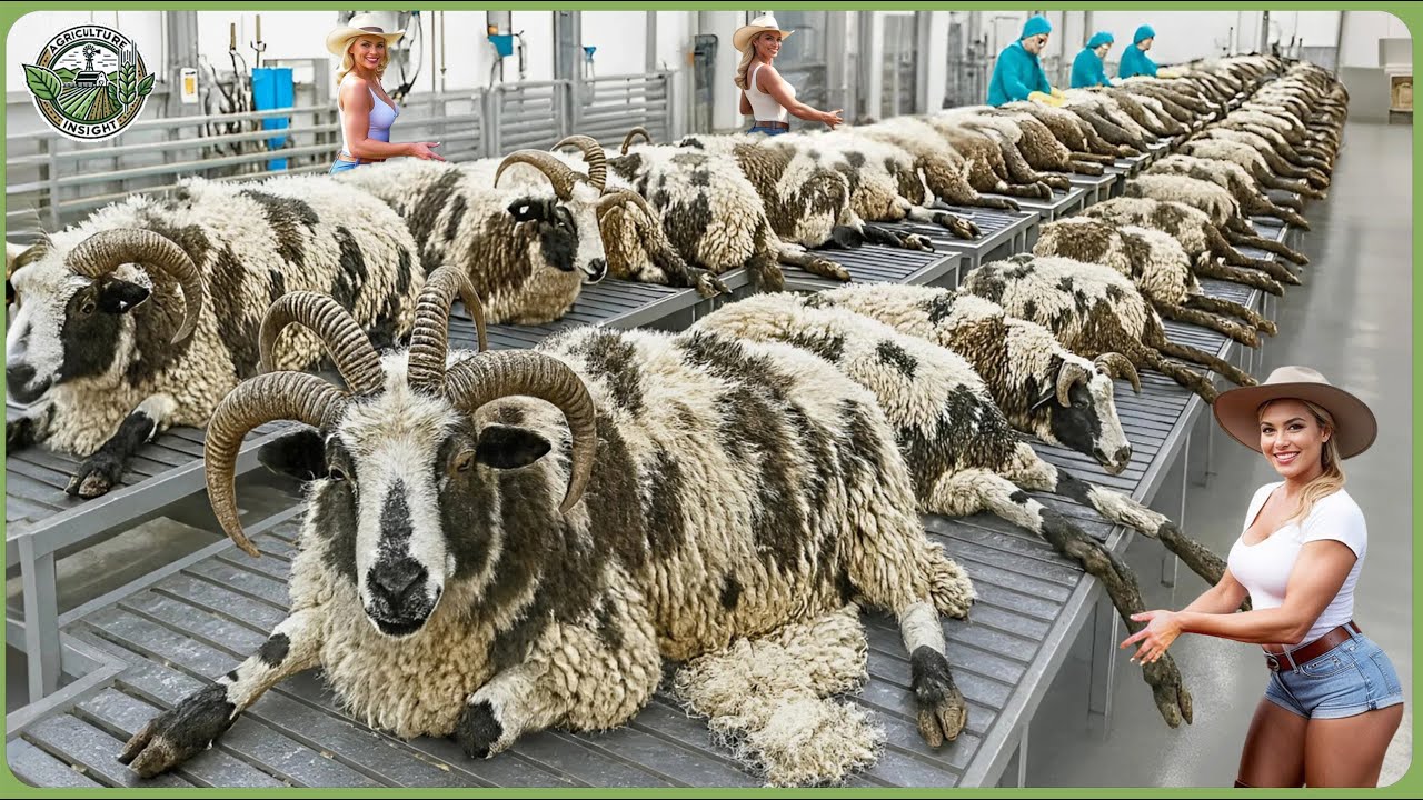 How Millions Jacob Sheep Are Raised for Premium Wool - Jacob Sheep Farming & Wool Processing