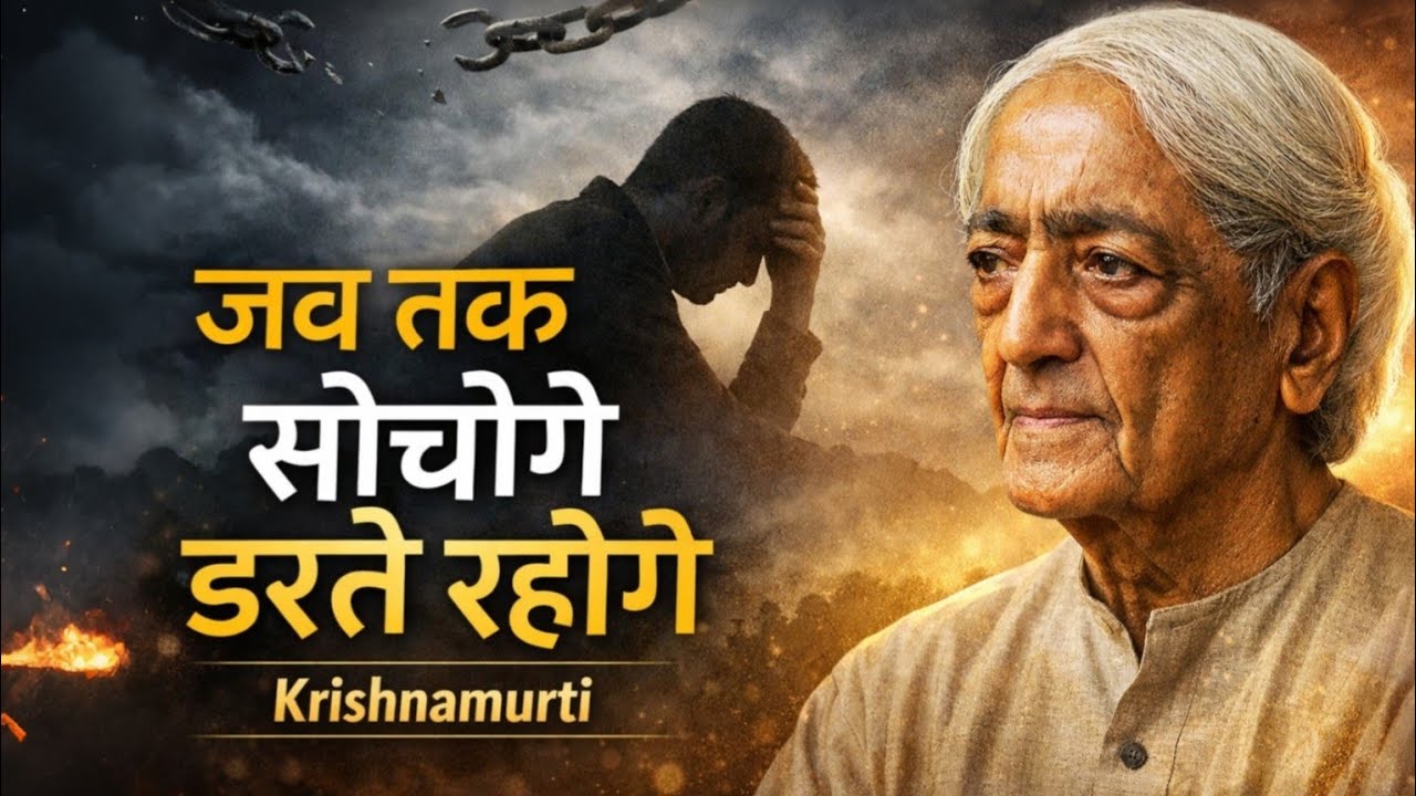 जब तक सोचोगे डरते रहोगे | Krishnamurti की यह बात आपकी सोच बदल देगी  2