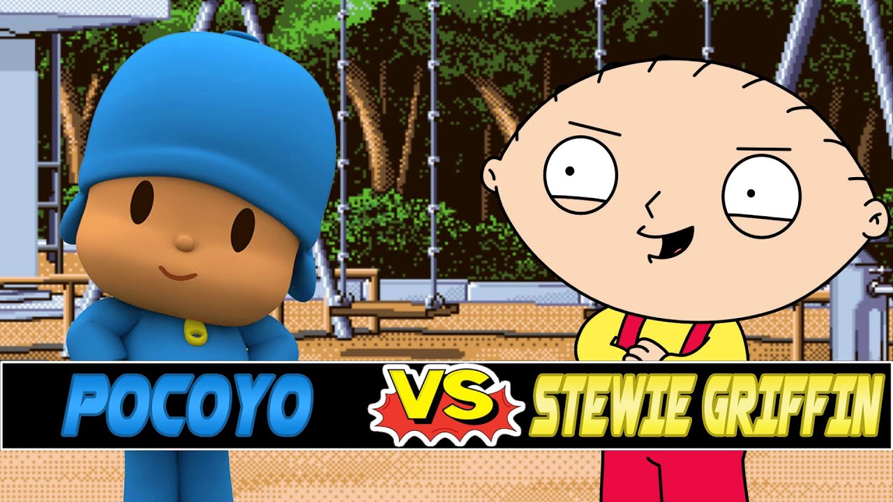 M.U.G.E.N. Battles | Pocoyo vs Stewie Griffin | Pocoyo vs Family Guy