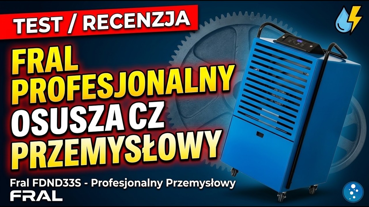 Osuszacz powietrza dla profesjonalistów - Fral FDND33S - test/recenzja - przemysłowy osuszacz
