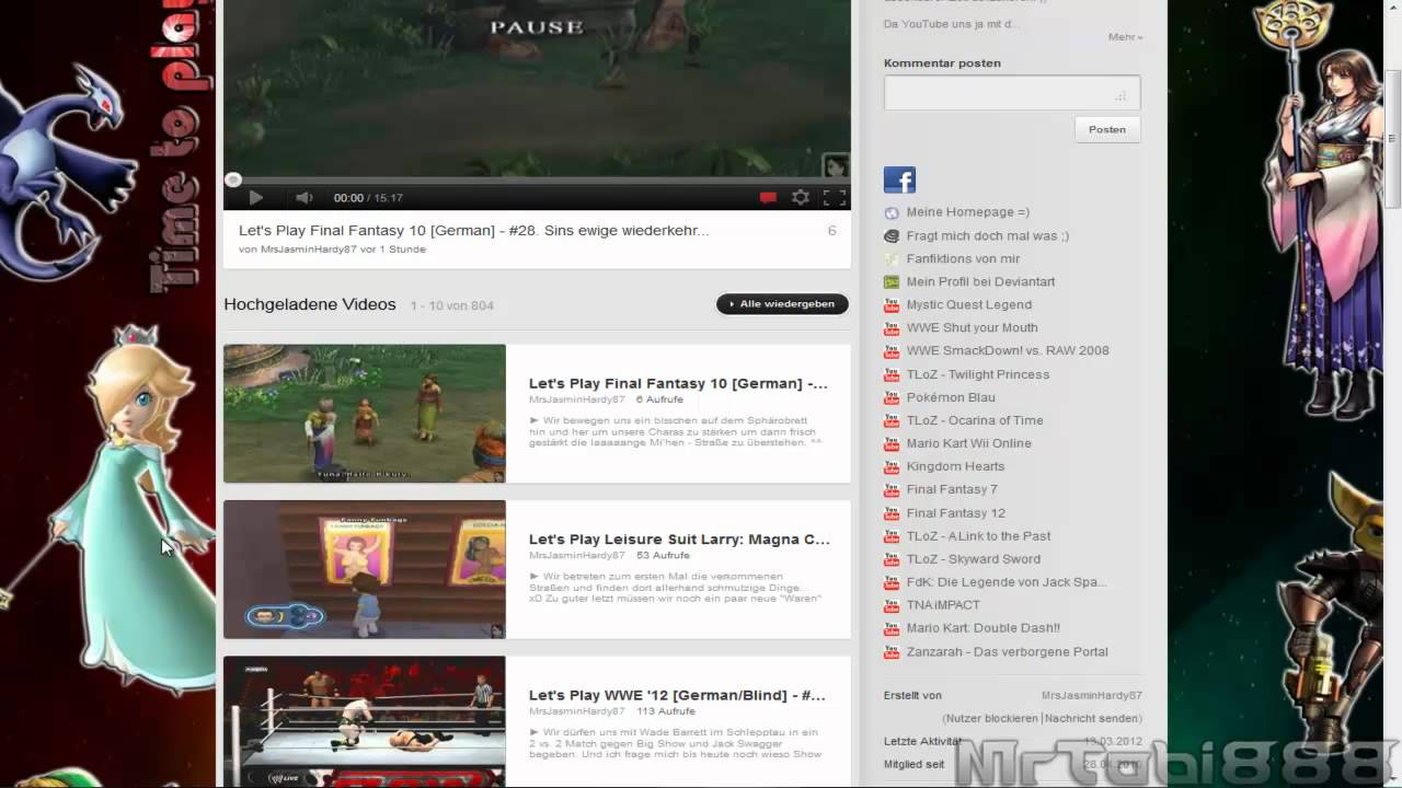 MrsJasminhardy87 - Vorstellung ihres Kanals (HD)