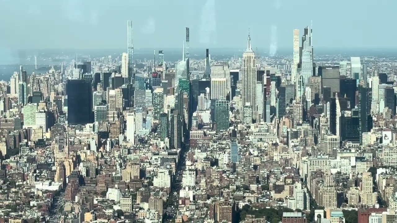VIEW OF DOWNTOWN MANHATTAN FROM ONE WORLD TRADE CENTER #fromirelandandbeyond #nyc 