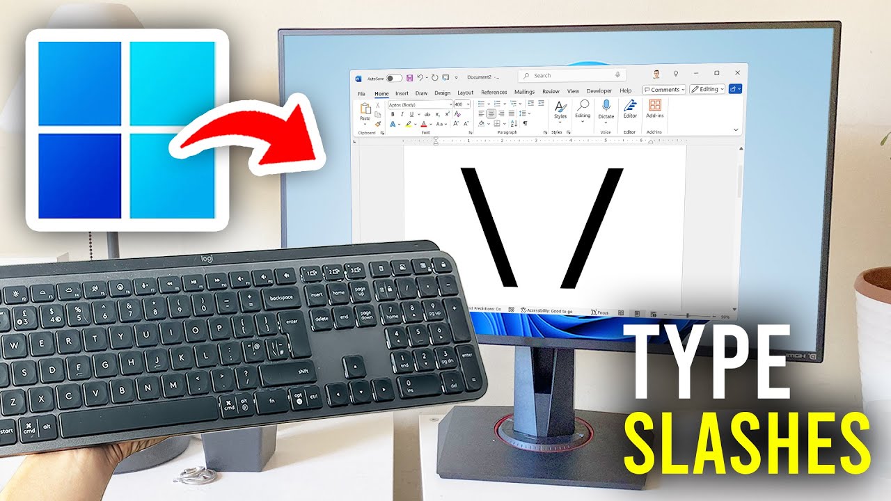 How To Type Forward Slash and Back Slash On Keyboard PC & Laptop - Full Guide