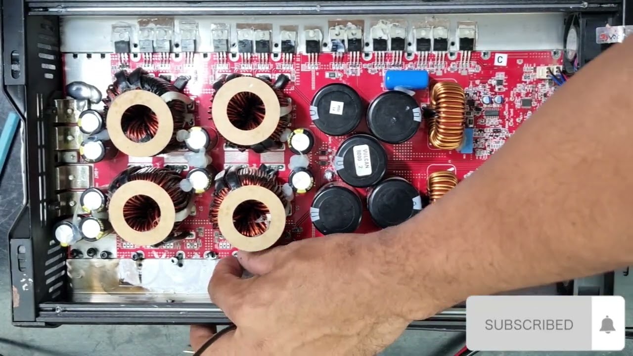 reparo e concerto e dicas no stetsom vulcan 8000.2 eletronica novo som