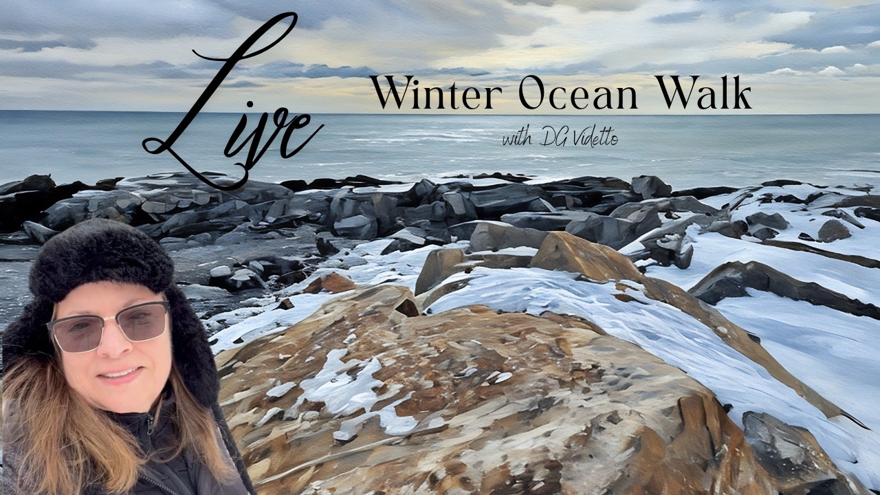 LIVE | Winter Ocean Walk in Rye NH | New Hampshire Seacoast with DG Videtto