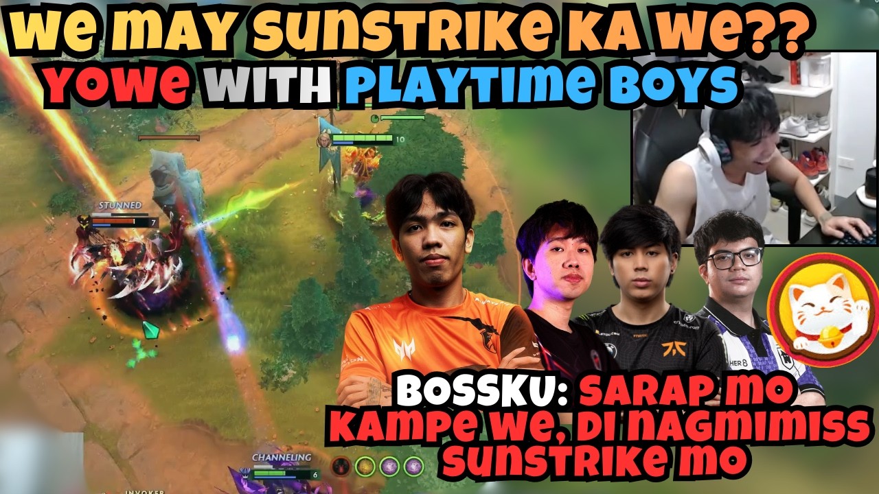 BOSSKU BUMILIB SA MGA SUNSTRIKE NI YOWE | UNLI SUNSTRIKE WITH THE PLAYTIME BOYS | FUN PUBGAME