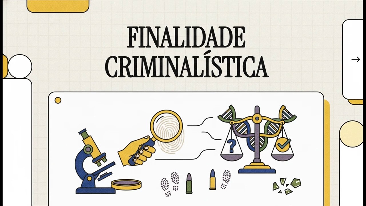 Criminalística 10 - Finalidade Criminalística | Conceitos fundamentais
