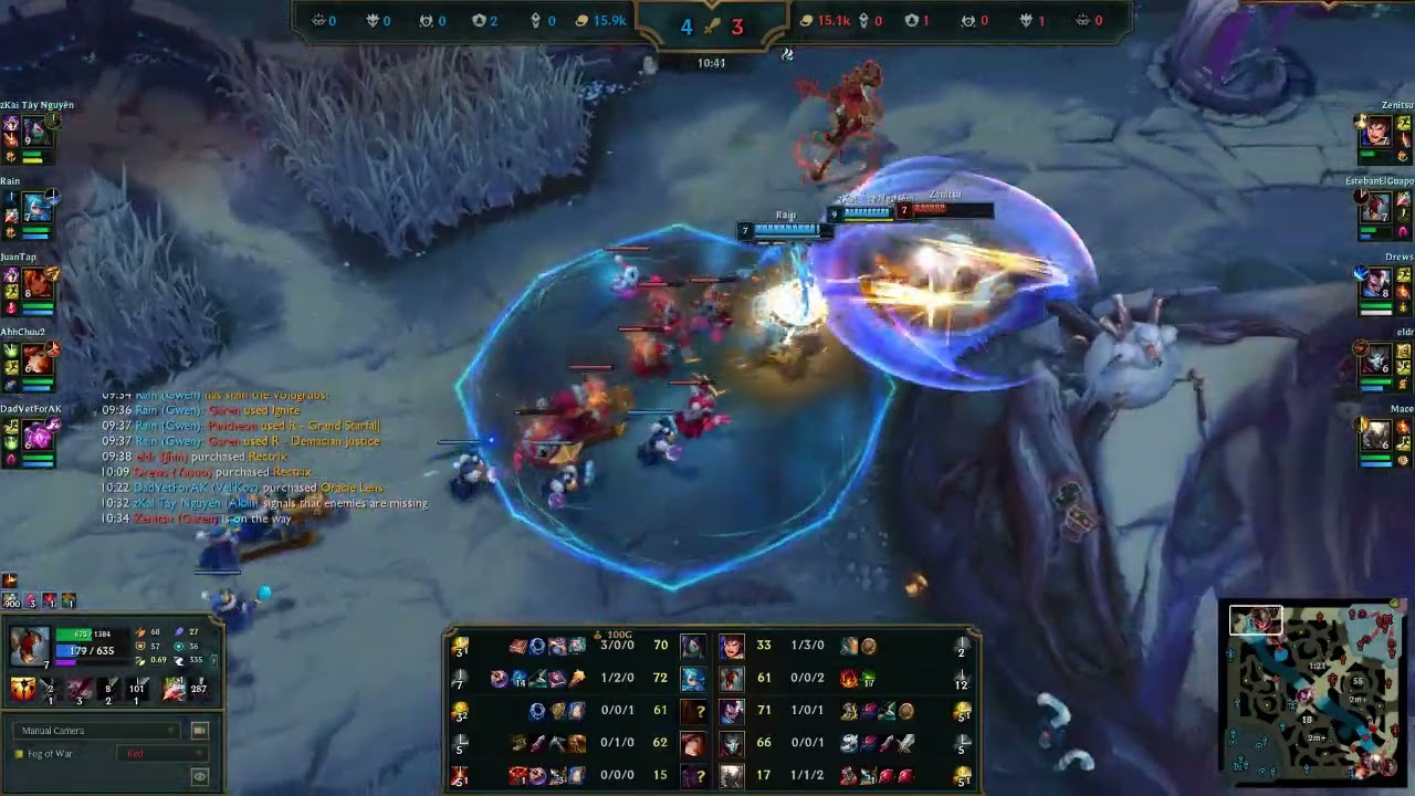 Fiddlesticks Jungle +Team v Akali Top