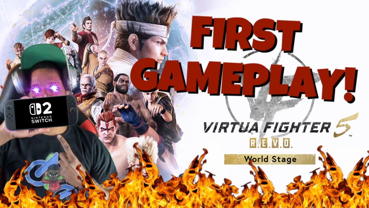 VIRTUA FIGHTER 5 REVO SWITCH 2 FIRST GAMEPLAY LIVE!