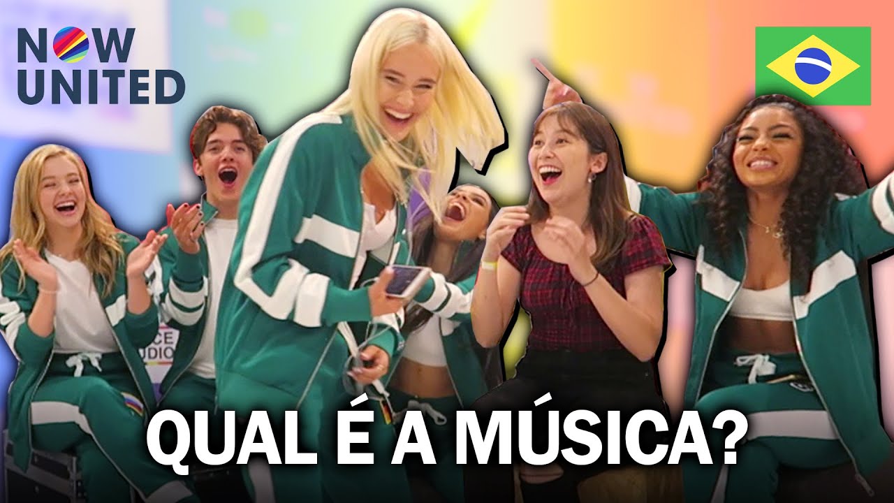 GRINGOS CANTANDO EM PORTUGUÊS! com Now United