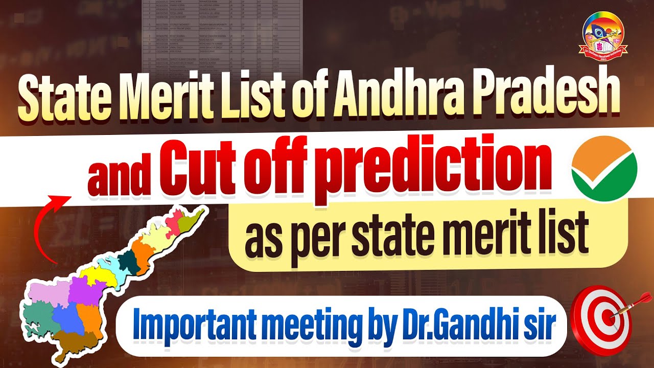 State Merit List of AP & Cutoff Prediction As Per State Merit List | Important Meeting By Gandhi sir