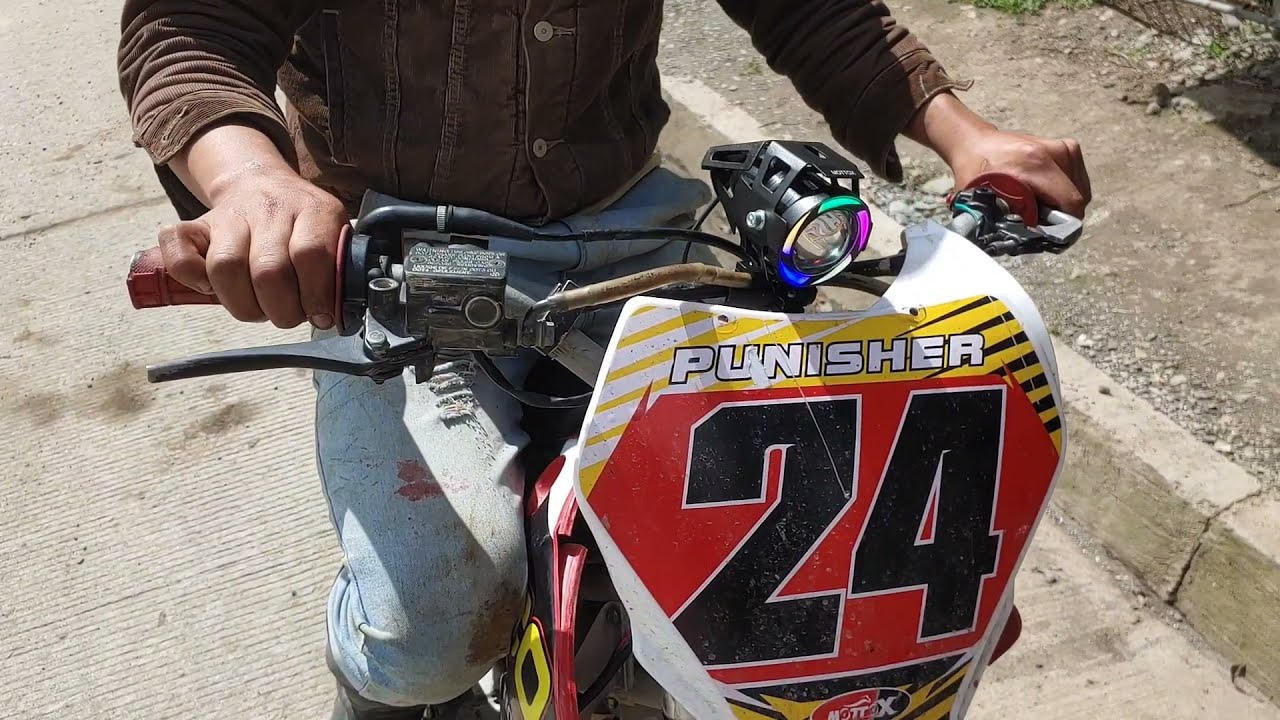 Como poner LUCES Y SISTEMA MINIMIZADO a una pit bike //Axxo160 Factory 150  Ranger125.
