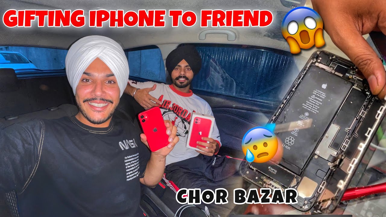 Gifting IPHONE to My Friend 😰😱 *CHOR BAZAAR*