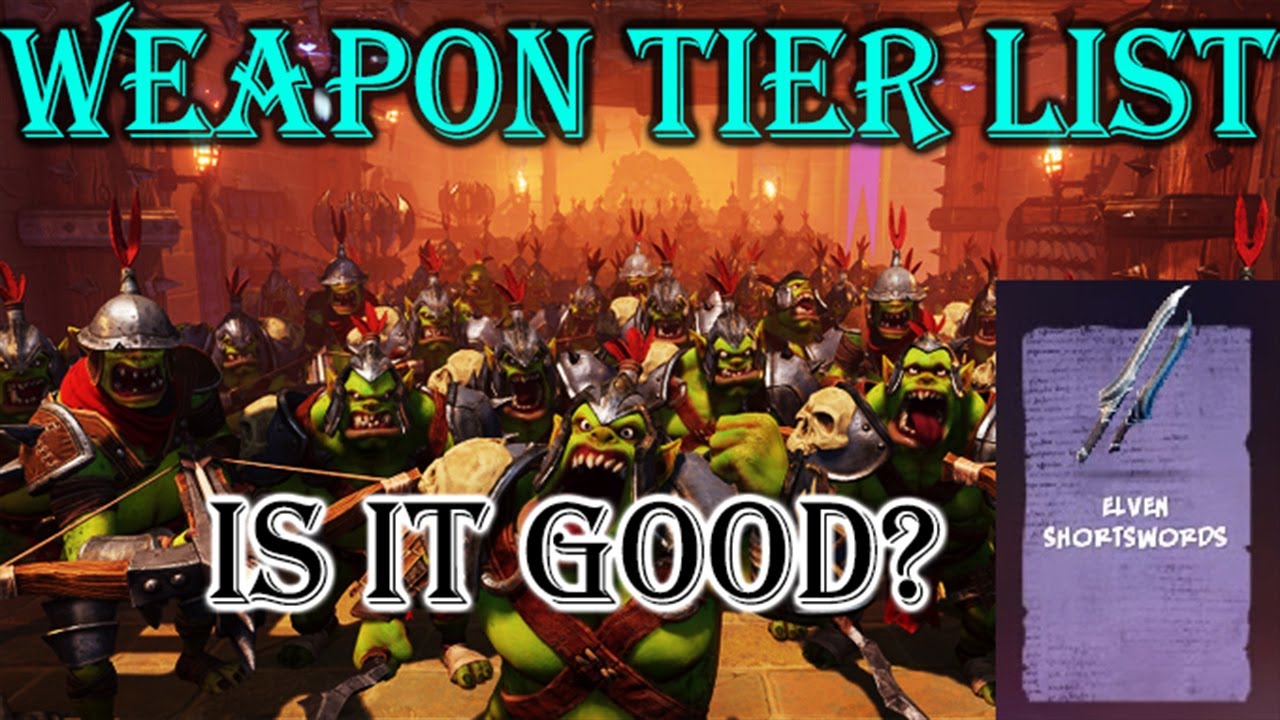 **Outdated See Description**Orcs Must Die 3 - Tier List - Weapons