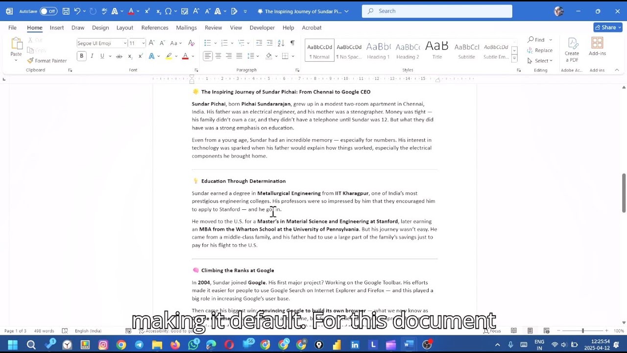 📝 Change Font Size on ALL Pages in MS Word at ONCE! 🔧| Set Default Font Size for This Document Only💡