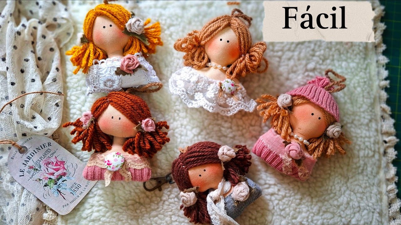 BONECA CHAVEIRO/ LINDA E FÁCIL.